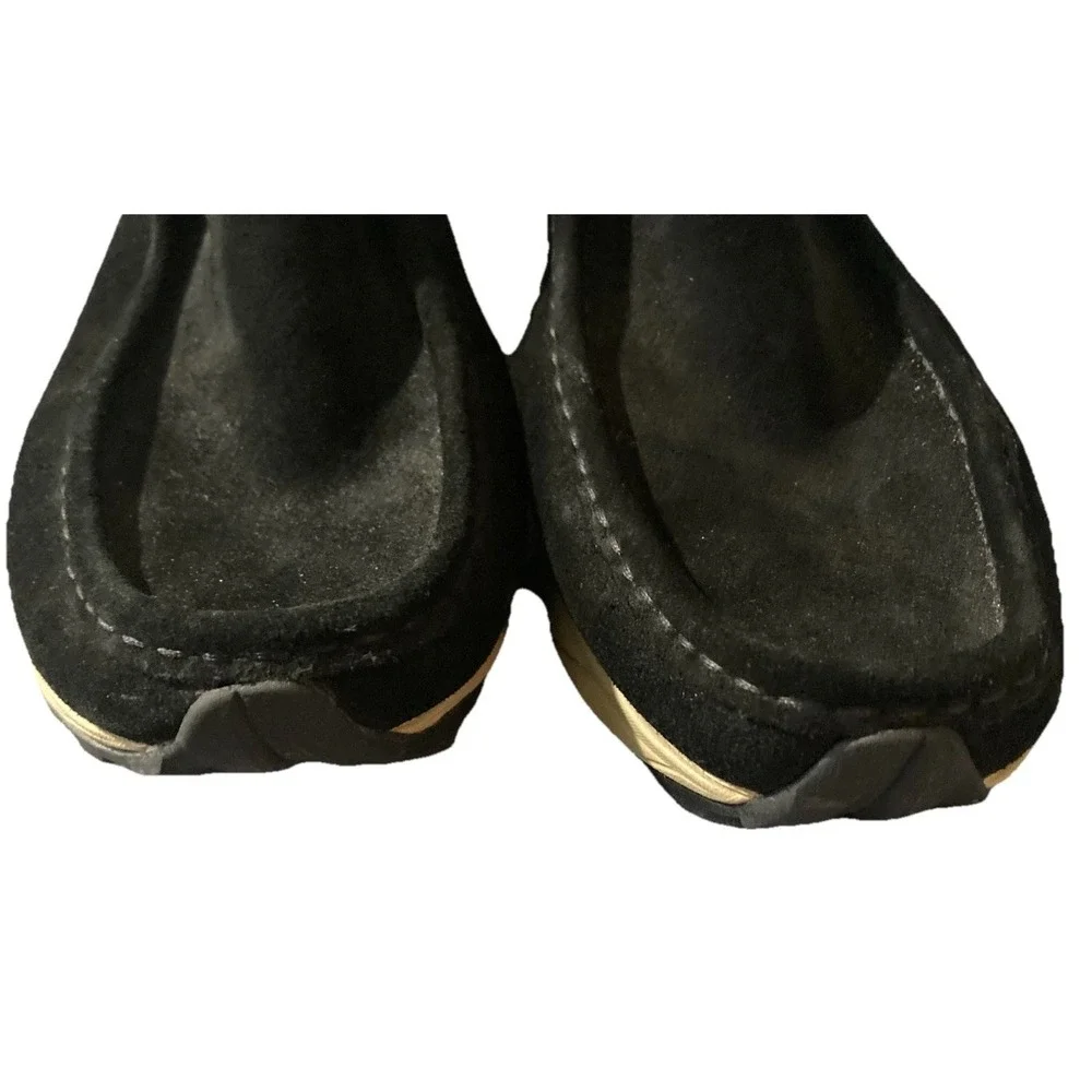 Clarks Originals‎ Wallabee Boot Black Leather Vibram Sole Men's 9.5